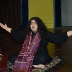 A student from Alhamra Town Campus impersonating “Abida Perveen”