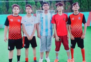 Under 14 Team (Left to Right) Furqan Asif IXM - BE, Abdullah Gondal - IXM, Hannan Mushtaq IXM - BA, Hassan Yousaf IXM - BC, Haseeb Kamran IXM - BE